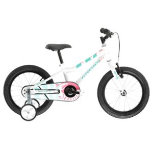 VELO VTT ENFANT 16" RIGIDE KROSS MINI 3.0 ACIER BLANC / VERT PASTEL