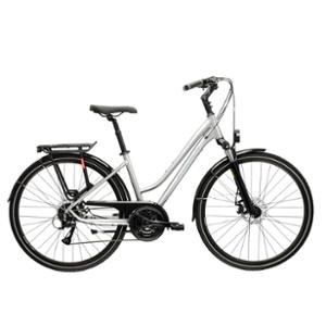 VELO VTC TREKKING 28" FEMME KROSS TRANS 3.0D TAILLE M (17") ALUMINIUM GRIS ARGENT