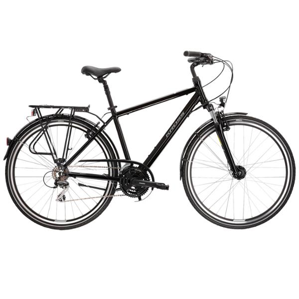 VELO VTC TREKKING 28" HOMME KROSS TRANS 3.0M TAILLE L (21") ALUMINIUM NOIR / GRIS