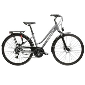 VELO VTC TREKKING 28" FEMME KROSS TRANS 4.0 TAILLE M (17") ALUMINIUM GRAPHITE / GRIS