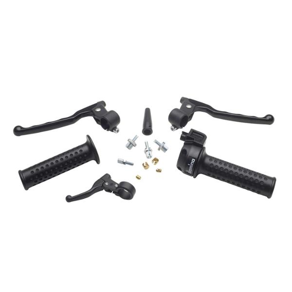 KIT LEVIER / POIGNEE / DECOMPRESSEUR / STARTER CYCLO DOMINO LEVIERS COMPACT