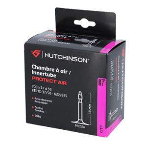 CHAMBRE A AIR VELO 700C (37 / 50-622) VP 48 MM HUTCHINSON PROTECT'AIR