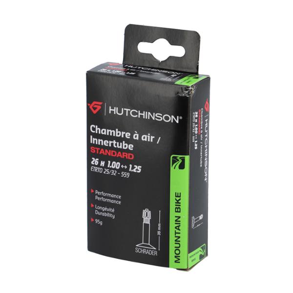 CHAMBRE A AIR VELO 26" X 1.00 / 1.25 (25 / 32-559) VS 48 MM HUTCHINSON STANDARD