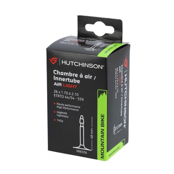 CHAMBRE A AIR VELO 26" X 1.70 / 2.10 (47 / 54-559) VP 48 MM HUTCHINSON AIR LIGHT