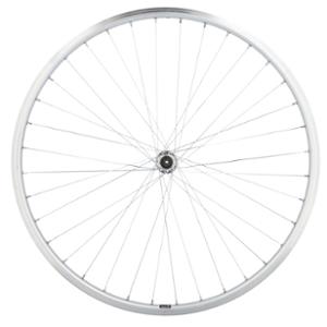 WHEEL -HYBRID- 28 FRONT/BLOCKING/MACH 1 SILVER RIM M260/HUB VELOX URBAN V-BRAKE 36T