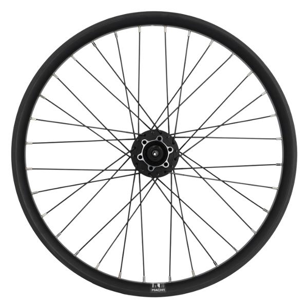 WHEEL-E BIKE/CARGO- 20 FRONT/BLOCKING/BLACK MACH1 RIM/TRUCKY 30/HUB SHIM M475 6 H 32 H