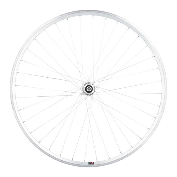 ROUE ROUTE 700 AR ECROU AXE PLEIN RL A VISSER 5 / 6 / 7V JANTE ARGENT MACH1 CFX MOY. VELOX URB