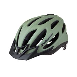 HELMET -ROAD/MTB- POLISPORT SPORT FLOW MATTE GREEN -  IN-MOLD WITH OCCIPITAL ADJUSTMENT