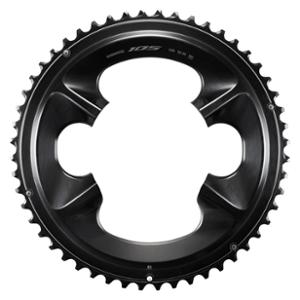 CHAIN RING -ROAD- Ø110 EXTER 52 TEETH BLACK SHIMANO ORIGIN 105 R7100 12 SPEED - 4 SPOKES