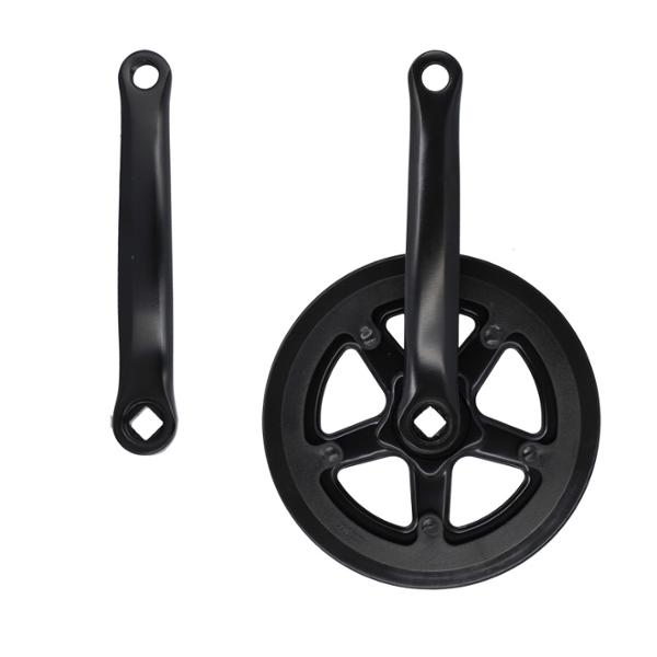 CHAINSET MONO -CITY- 38D L: 170 STEEL SQUARE AXEL DOUBLE FLASK BLACK (2.38 - 3/32)