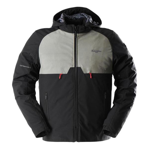 BLOUSON TEXTILE FURYGAN TOUTES SAISONS ADDAX NOIR / KAKI TAILLE S