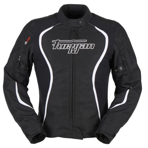 BLOUSON TEXTILE FURYGAN TOUTES SAISONS FEMME ODESSA NOIR / BLANC TAILLE S