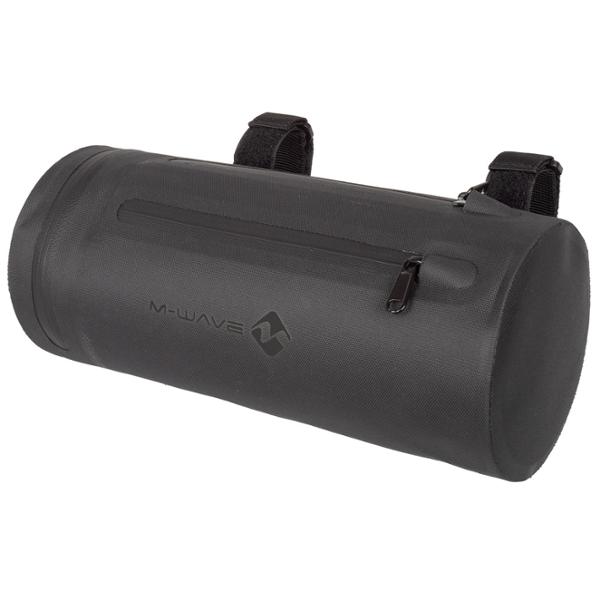 BIKE BAG -HANDLEBAR- GRAVEL M WAVE ROUGH RIDE II S BLACK 3L 100% WATERPROOF (Ø 120x2