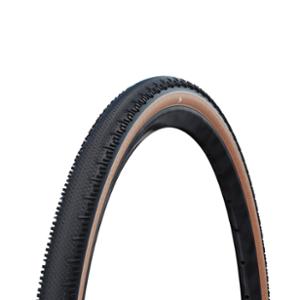PNEU GRAVEL 700X35C TS SCHWALBE G-ONE RS PRO TLR NOIR / MARRON (35-622)