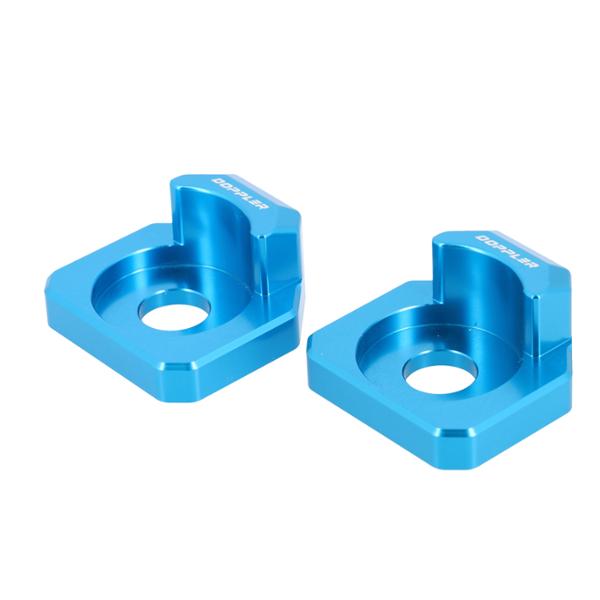 CHAIN TENSIONER -GEARED 50cc- DOPPLER FOR RIEJU MRT/TROPHY/MRX/SMX/TANGO/RS3/DT50 - ALU BLUE