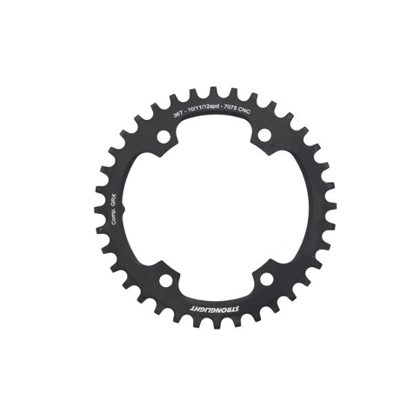 PLATEAU GRAVEL MONO DIAM 110 36DTS NOIR STRONG COMP. SHIMANO GRX FC-RX600 / RX810 10 / 11 / 12V