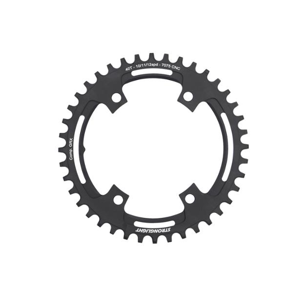 CHAINRING -GRAVEL- MONO Ø 110 40 T BLACK STRONG COMP. SHIMANO GRX FC-RX600/RX810 10/11/12 GEARS