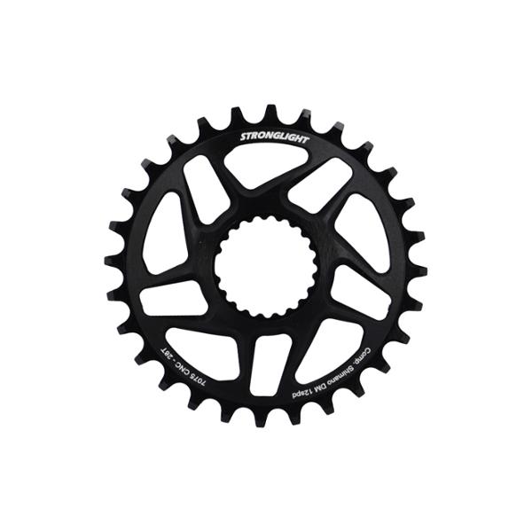 CHAINRING -MTB- MONO DIRECT MOUNT 3mm EXTER 28 T BLACK STRONG COMP. SHIM FC-M6100/7100/8100