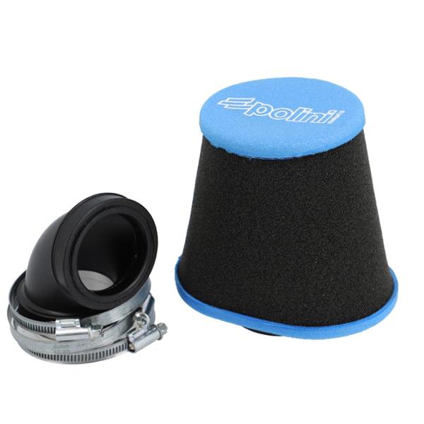 AIR FILTER POLINI FOAM CONICAL BIG EVOLUTION ANGLED 90° - Ø48mm