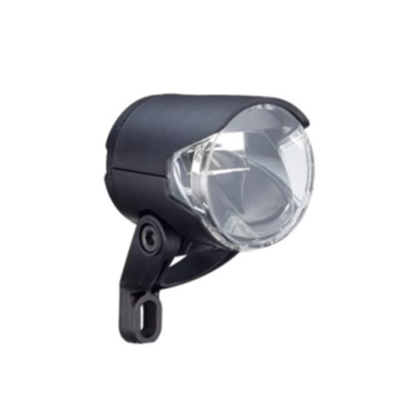 BICYCLE LIGHT FRONT DYNAMO PROJECTOR HERRMANS BLACK MR4 6-36V 100 L. FORK MOUNT