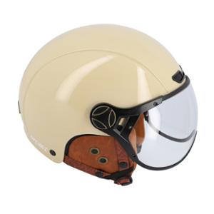CASQUE URBAIN OPTIMIZ O404 CREME BRILLANT / MARRON