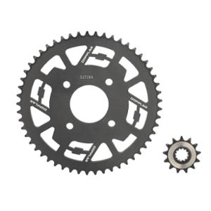 KIT CADENA DOPPLER ACERO ADAPTADOR ADAPTADOR MASAI 420 13X53DTS D58 4 FIX ACERO NEGRO