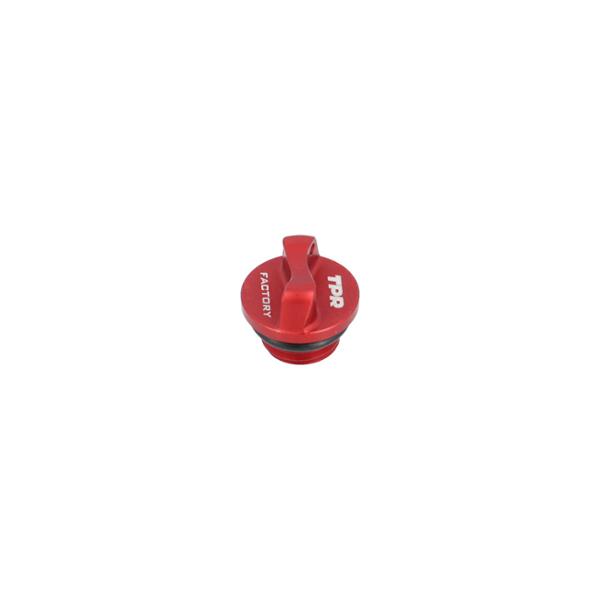 BOUCHON HUILE MECABOITE ALU TOP PERF TPR ADAPT. AM6 ROUGE