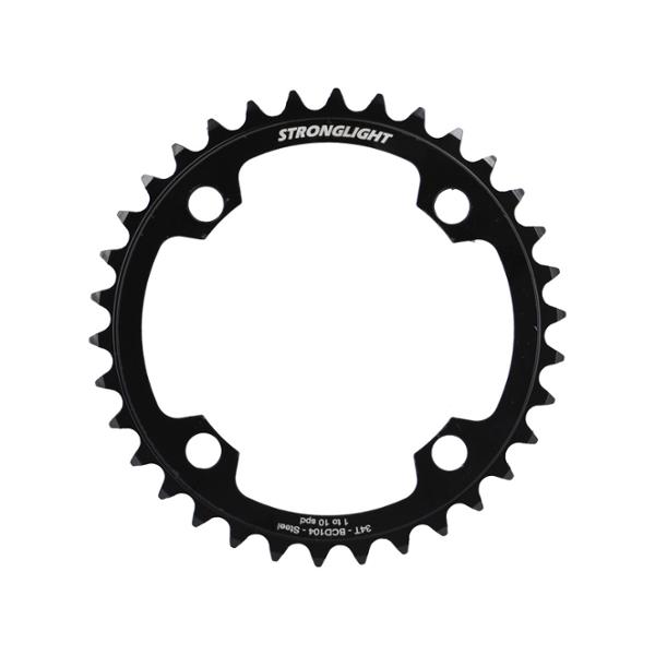 PLATEAU E BIKE / VAE MONO DIAM 104 34DTS ACIER NOIR 4 BRAN. STRONG COMP. BOSCH / SHIMANO / YAMAH