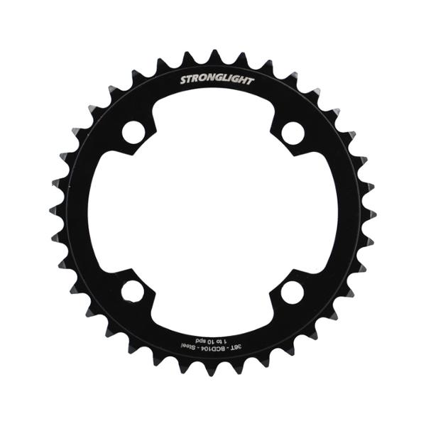 PLATEAU E BIKE / VAE MONO DIAM 104 36DTS ACIER NOIR 4 BRAN. STRONG COMP. BOSCH / SHIMANO / YAMAH