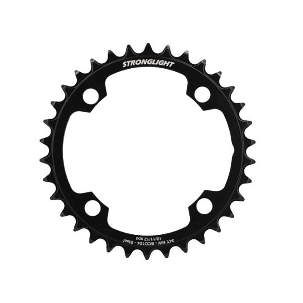 PLATEAU E BIKE / VAE MONO DIAM 104 34DTS ACIER NARROW NOIR 4 BRAN. STRONG COMP. BOSCH / SHIMAN
