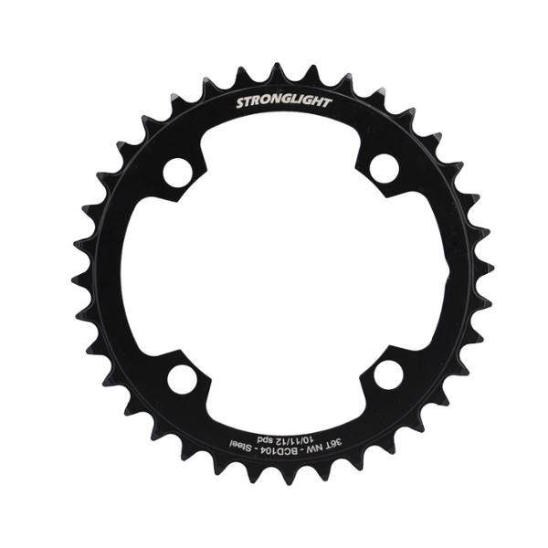 PLATEAU E BIKE / VAE MONO DIAM 104 36DTS ACIER NARROW NOIR 4 BRAN. STRONG COMP. BOSCH / SHIMAN
