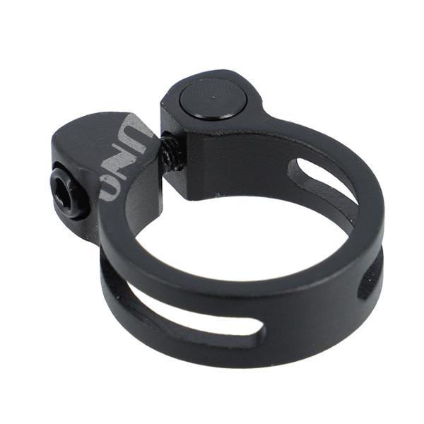 COLLIER TIGE DE SELLE ROUTE D31.8 MM UNO NOIR ALU