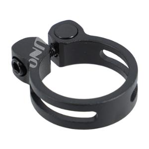 COLLIER TIGE DE SELLE ROUTE D34.9 MM UNO NOIR ALU