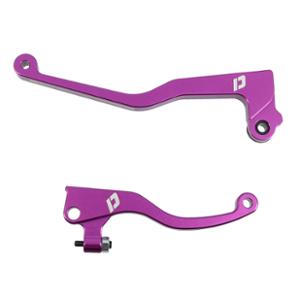 LEVIER -GEARED 50c- DOPPLER FOR DERBI SENDA DRD   (PAIR)O 2011-> - CNC PURPLE   (PAIR)