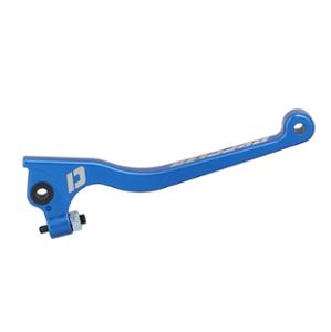 BRAKE LEVER -GEARED 50c- DOPPLER FOR DERBI SENDA SM/R RACE 03>09/XPS/XR7/NK7 - CNC BLUE
