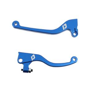 LEVER -GEARED 50cc- DOPPLER FOR SHERCO SE/SM 11-> (J.JUAN)/MRT 14>18 /MARATHON CNC BLUE    (PAIR)