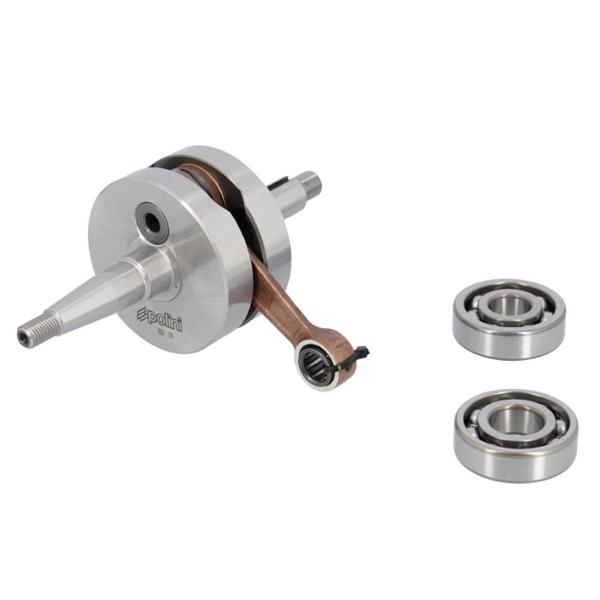 CRANKSHAFT -GEARED 50cc- POLINI FOR RACE FOR AM6  - WITH BEARINGS