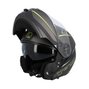 CASQUE INTEGRAL MODULABLE TRENDY MT-706 DV GRIS ANTHRACITE / J.FLUO MAT - ECE 22-06