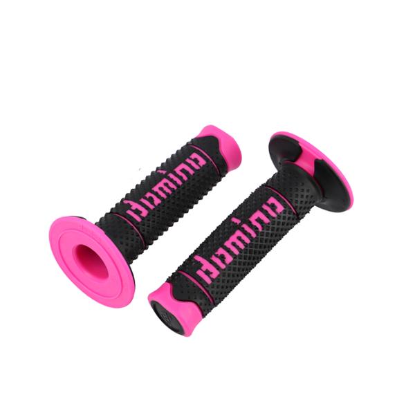 REVESTIMIENTO / PUÑO DOMINO A260 CROSS / ENDURO NEGRO / FUSHIA (PR) 120MM