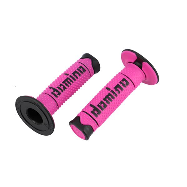 REVESTIMIENTO / PUÑO DOMINO A260 CROSS / ENDURO FUSHIA / NEGRO (PR) 120MM