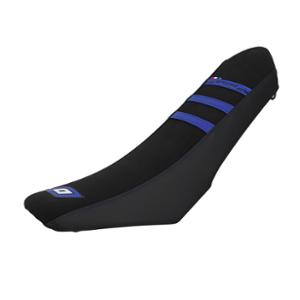 SADDLE COVER -GEARED 50cc-  DOPPLER FOR  SHERCO SE-R SM-R 2013->   - BLACK/BLUE