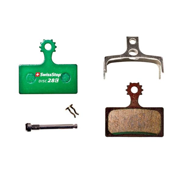 PLAQUETTE FREIN VTT 39 SWISSSTOP DISC 28C ORGANIQUE ADAPT.SHIMANO XTR / XT / SLX BR-M9000 / 8000