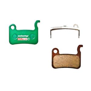 PLAQUETTE FREIN VTT 38 SWISSSTOP DISC 16C ORGANIQUE ADAPT. SHIMANO XTR / XT / SLX M975 / 775 / 665