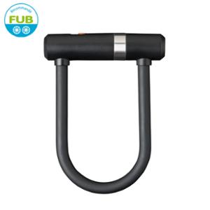 BICYCLE LOCK U 115  X 190mm AXA NEWTON MINI PRO BLACK WITH LOOPED CABLE Ø14X 1.00m