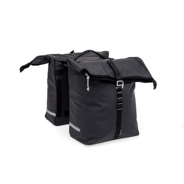 SACOCHE VELO PORTE BAGAGE A PONT NEWLOOXS CANTOS DOUBLE NOIR MIK 2.0 - 36 LITRES - 300x360
