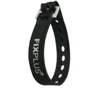 SANGLE DE SERRAGE FIXPLUS NANO SLIM FIT CAOUTCHOUC NOIR 23CM (X2)