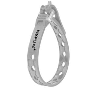 SANGLE DE SERRAGE FIXPLUS NANO SLIM FIT CAOUTCHOUC GRIS 23CM (X2)