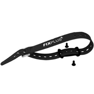 SANGLE DE SERRAGE FIXPLUS CAOUTCHOUC NOIR 46CM + FIXATION (X2)