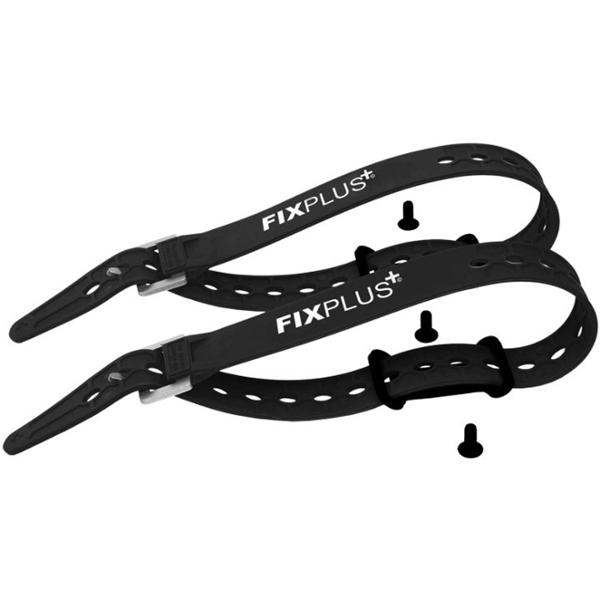 TIGHTENING STRAP RUBBER FIXPLUS  - BLACK 46cm + FIXATION (X2)
