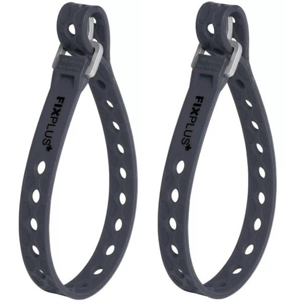 TIGHTENING STRAP RUBBER FIXPLUS NANO SLIM FIT -   DARK GREY 40cm (X2)